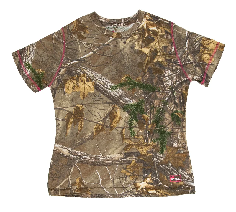Women's Trendy Outfit Berne Realtree Xtra Polyester Ladies Aspen Short Sleeve Tee S/S Women's Trendy Outfit Berne Realtree Xtra Polyester Ladies Aspen Short Sleeve Tee S/S