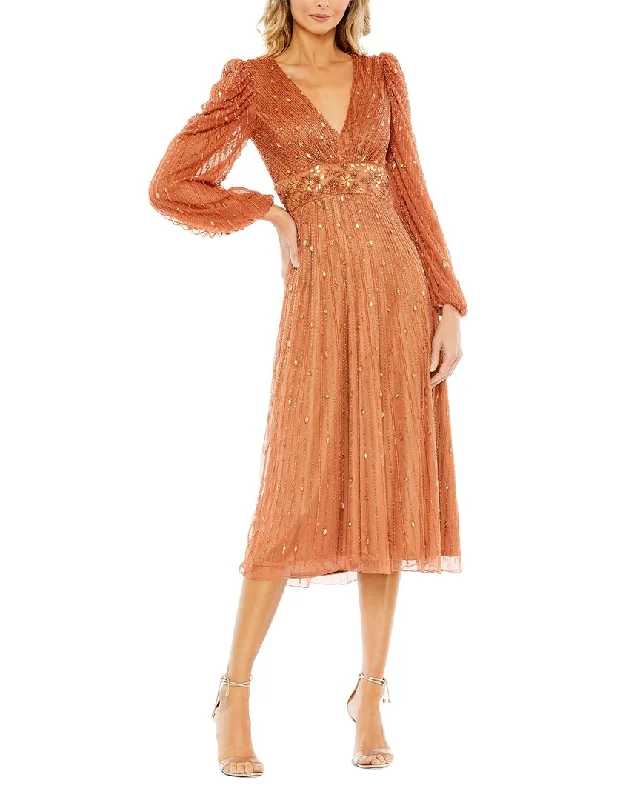 Earthy Tones Mac Duggal Cocktail Dress