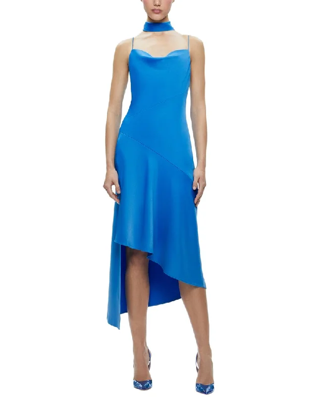 Casual Attire For Women alice + olivia Harmony Asymmetrical Slip Scarf Dress