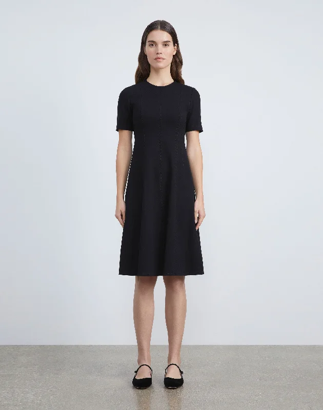 Trendy Boutique Online Ponti Flared Dress