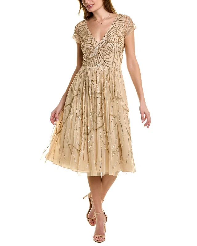 Seasonal Style Discounts Aidan Mattox Beaded Cocktail Dress